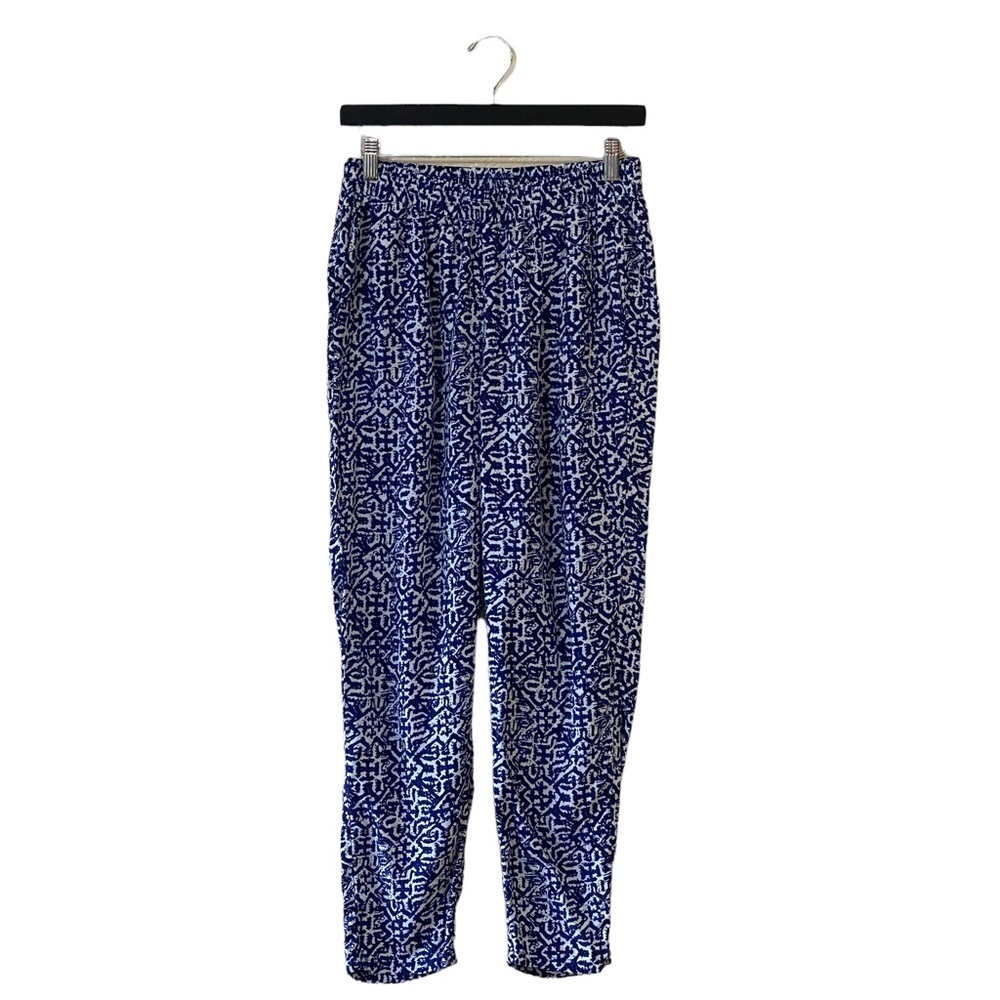 Ellos Ikat Pattern Elastic Waist Pants with‎ Pockets